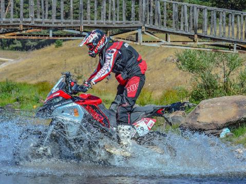 Andrea Rossi ja Ducati Multistrada 1260 Enduro Transanatolian Rallyssa.