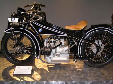 BMW R 32 vuosimallia 1923. Kuva: Daniel Hartwig, Wikimedia Commons.