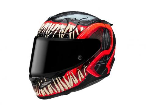 HJC RPHA 12 Venom 3 edition. Purukalustoa ei voi olla huomaamatta.