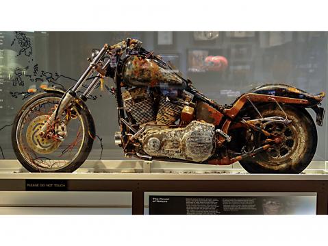 Tsunami-Harley Harley-Davidson museossa.