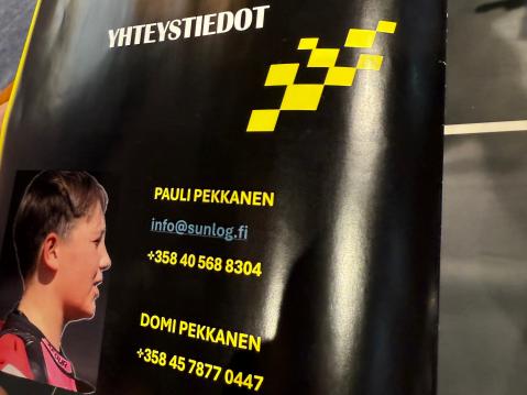 Yhteystiedot, jos haluaa tukea Domi Pekkasen uraa Northern Talent Cup:ssa.