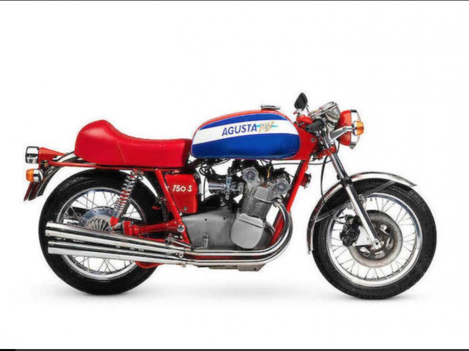 Vuosimallin 1973 MV Agusta 750S.