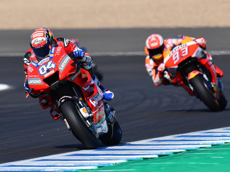 <p>Muun muassa Andrea Dovizioso ja Marc Marcuez pääsevät kisaamaan Suomeen ensi vuonna. Kuva: Lukasz Swiderek / www.photoPSP.com</p>