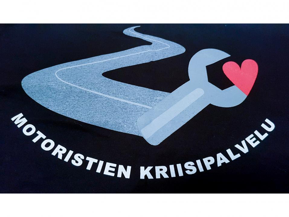 Motoristien Kriisipalvelun tunnus.