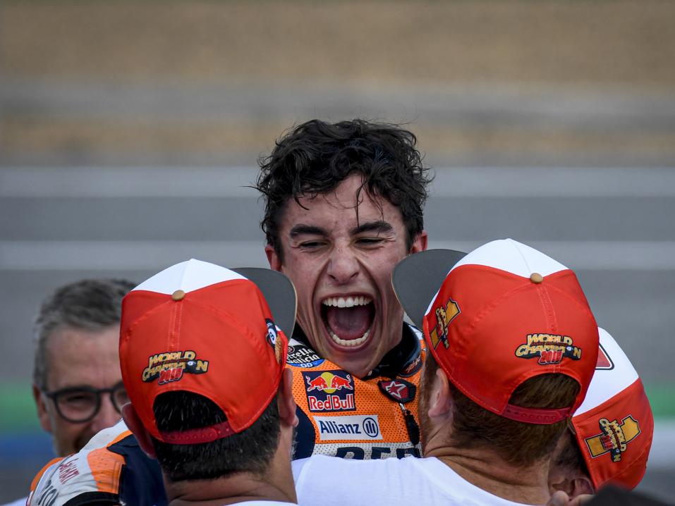 Kahdeksankertainen maailmanmestari Marc Marquez.