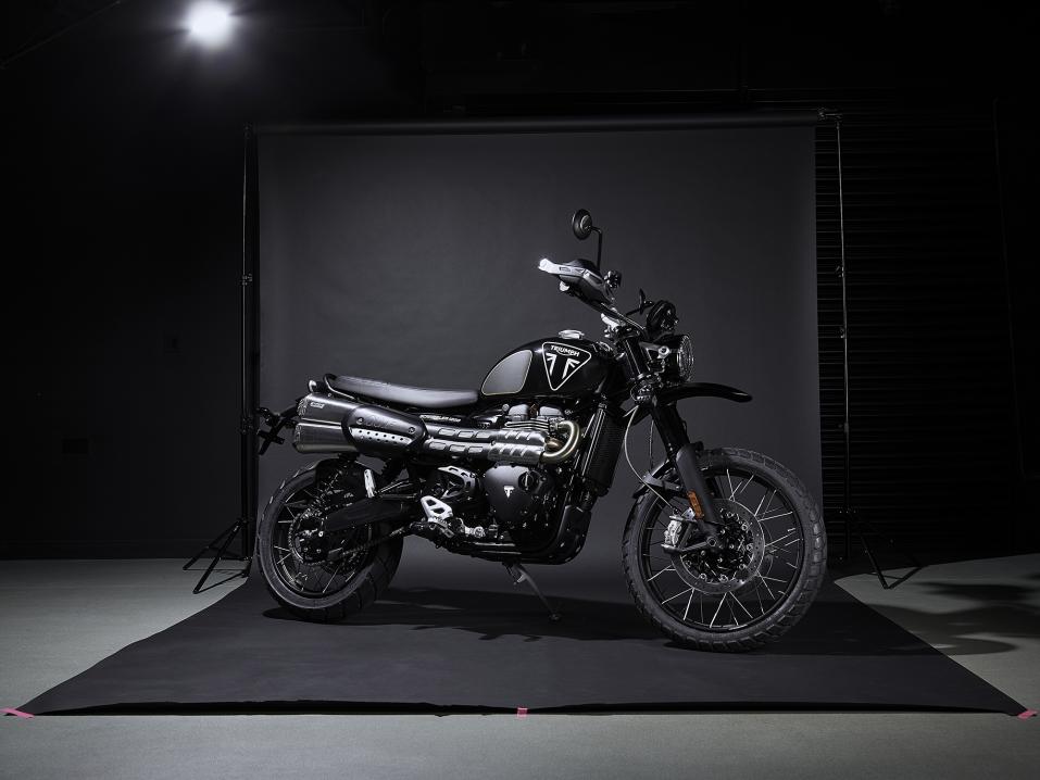 Triumph limited edition Scrambler 1200 Bond Edition. Kuva: Grant Evans.