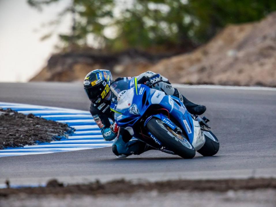 Sekä Superstock 600- että Superbike-luokan vuoittajasuosikkeihin lukeutuva Eemeli Lahti on jo testannut Kymiringillä jonkin verran. Kuva: Jukka-Pekka Purtilo.