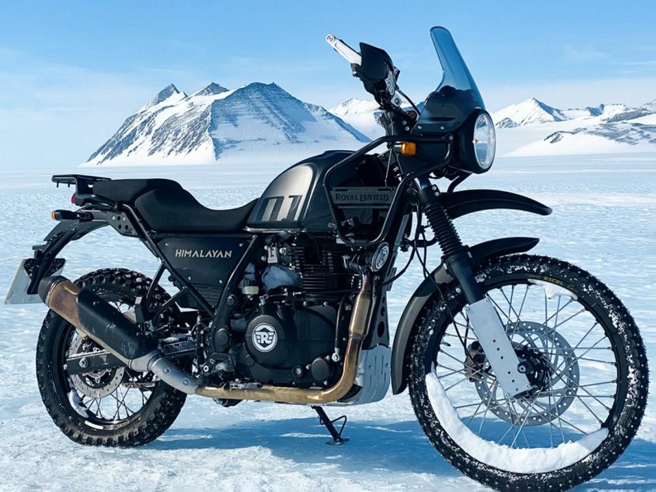 Royal Enfield Himalayanin nykyinen versio Etela-Mantereella.