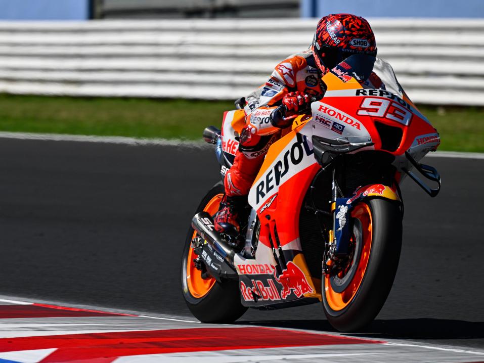 Marc Marquez radalla eilen.