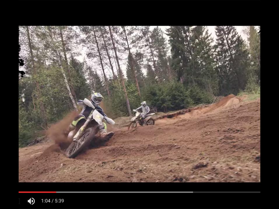 Kuvaa Husqvarnan enduromalliston 2016 esittelyvideolta.