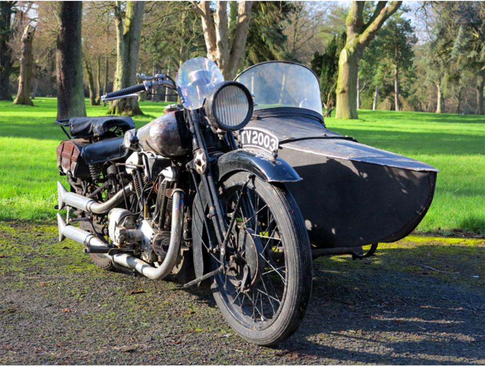 Brough Superior SS100 Combination vuosimallia 1930.