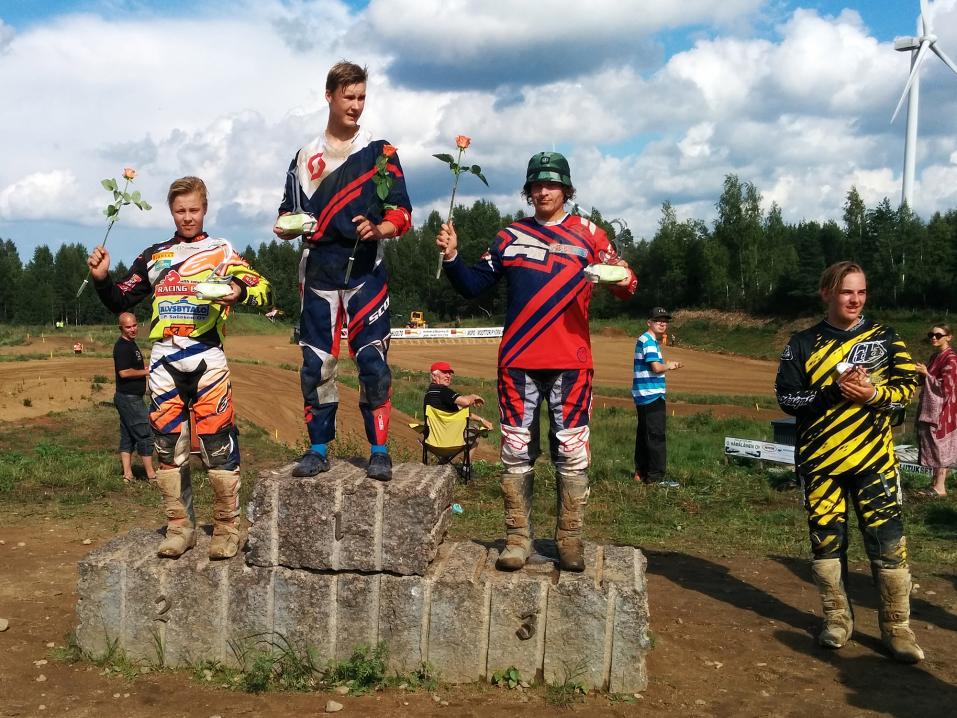 MX125-luokan voittoon Lappeenrannan MX-Liigassa ajoi Juho Kaitanen. Kuva: Manu Laine.